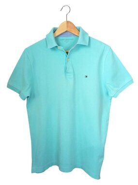 Tommy Hilfiger Aqua Blue Classic Fit Polo S